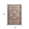Edge Collections - 8' X 10' - Brown - Floral Area Rug for Home Comfort - 1 Piece